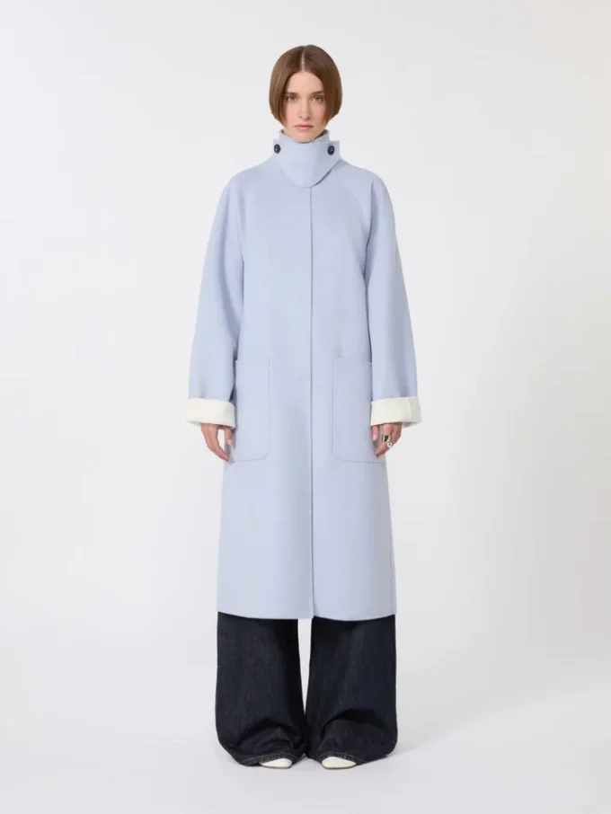 Vändbar kappa i Pure Wool, avio Vändbar kappa i Pure Wool, avio