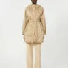 Vändbar, vadderad parka i vattenavvisande canvas, beige Vändbar, vadderad parka i vattenavvisande canvas, beige