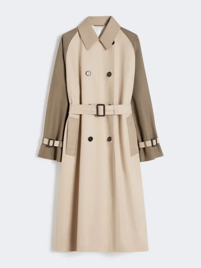 Vändbar vattenavvisande trenchcoat i gabardin, beige Vändbar vattenavvisande trenchcoat i gabardin, beige