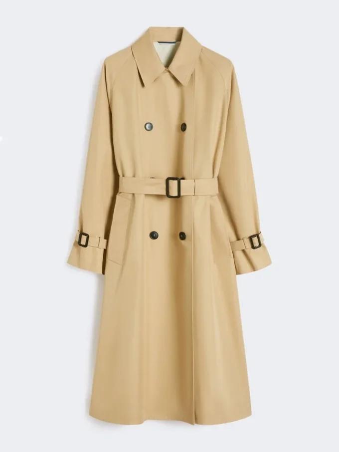 Vändbar vattenavvisande trenchcoat i gabardin, beige Vändbar vattenavvisande trenchcoat i gabardin, beige